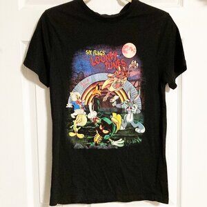 Six Flags Looney Tunes Halloween Tee Shirt Size S